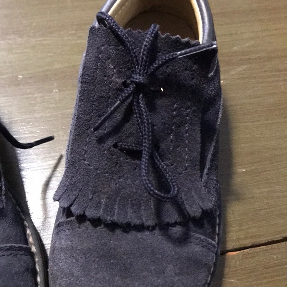 Suede navy blue  shoes size 28 - Picture 7 of 8